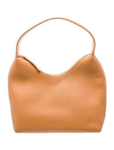Pre-owned Mansur Gavriel Leather Shoulder Bag In Brown