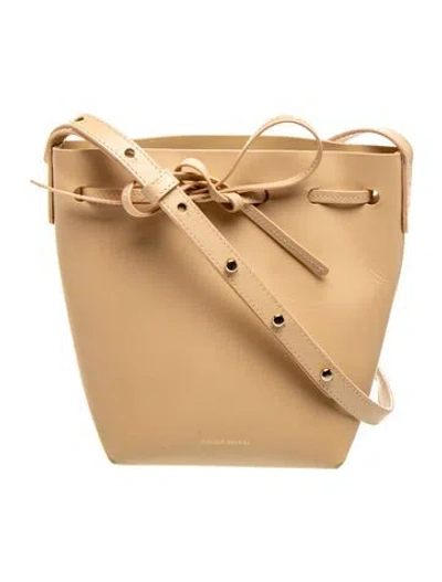 Pre-owned Mansur Gavriel Leather Shoulder Bag In Brown