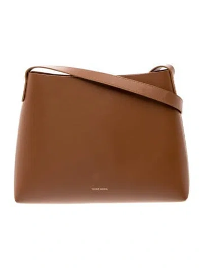 Pre-owned Mansur Gavriel Leather Shoulder Bag In Brown