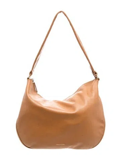 Pre-owned Mansur Gavriel Leather Shoulder Bag In Brown