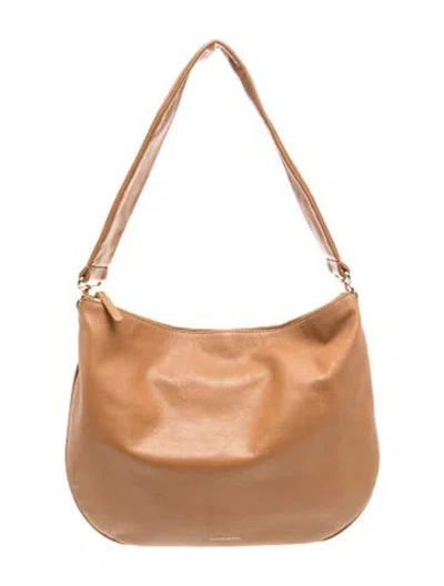Pre-owned Mansur Gavriel Leather Shoulder Bag In Brown