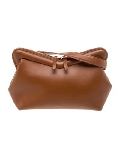 Pre-owned Mansur Gavriel Leather Shoulder Bag In Brown