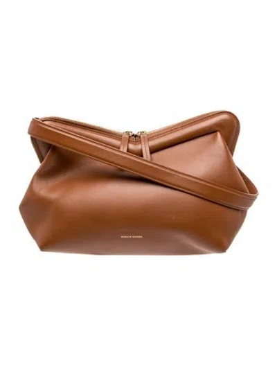Pre-owned Mansur Gavriel Leather Shoulder Bag In Brown