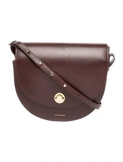 Pre-owned Mansur Gavriel Leather Shoulder Bag In Brown
