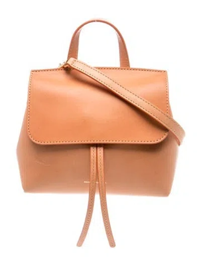 Pre-owned Mansur Gavriel Leather Shoulder Bag In Brown