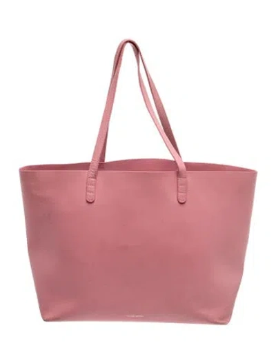 Pre-owned Mansur Gavriel Leather Shoulder Bag In Burgundy