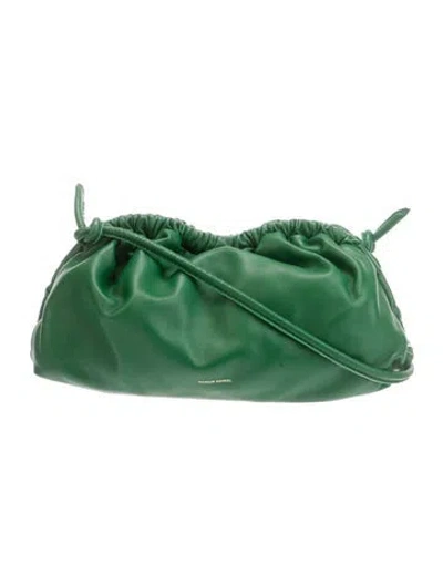 Pre-owned Mansur Gavriel Leather Shoulder Bag In Green