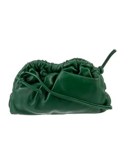 Pre-owned Mansur Gavriel Leather Shoulder Bag In Green