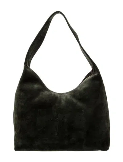 Pre-owned Mansur Gavriel Leather Shoulder Bag In Green