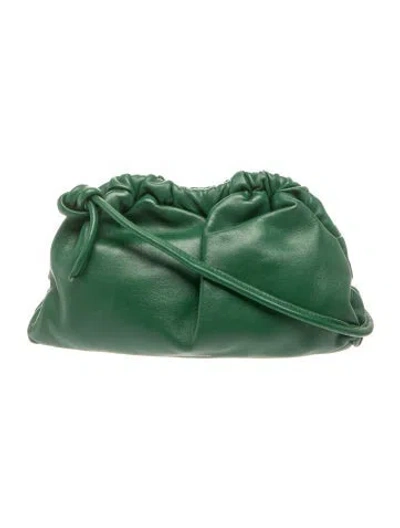 Pre-owned Mansur Gavriel Leather Shoulder Bag In Green