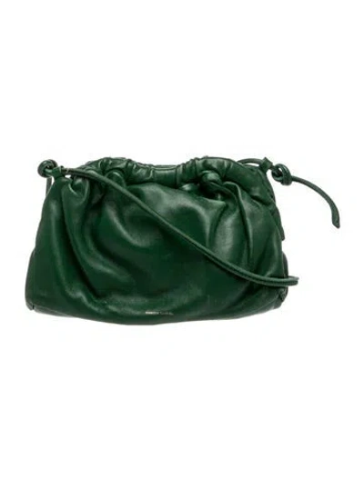 Pre-owned Mansur Gavriel Leather Shoulder Bag In Green