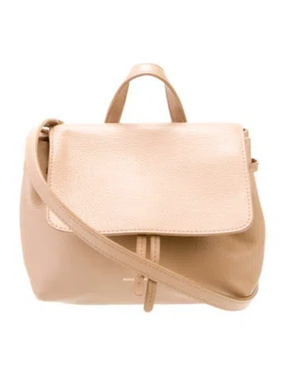 Pre-owned Mansur Gavriel Leather Shoulder Bag In Neutral