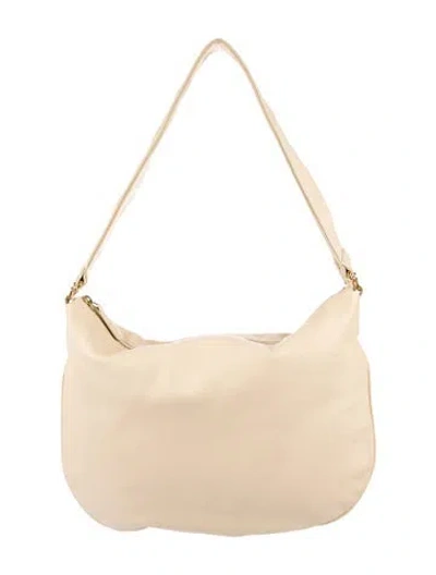 Pre-owned Mansur Gavriel Leather Shoulder Bag In Neutral