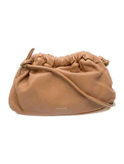 Pre-owned Mansur Gavriel Leather Shoulder Bag In Neutral