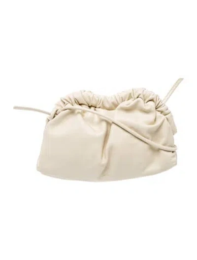 Pre-owned Mansur Gavriel Leather Shoulder Bag In Neutral