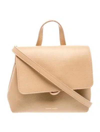Pre-owned Mansur Gavriel Leather Shoulder Bag In Neutral