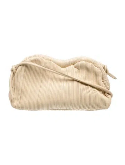 Pre-owned Mansur Gavriel Leather Shoulder Bag In Neutral