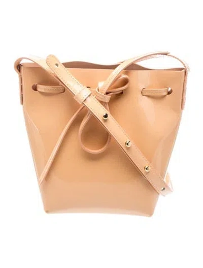 Pre-owned Mansur Gavriel Leather Shoulder Bag In Neutral