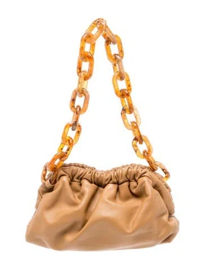 Pre-owned Mansur Gavriel Leather Shoulder Bag In Neutral