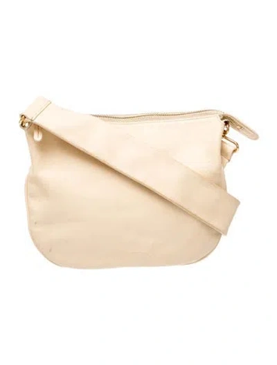 Pre-owned Mansur Gavriel Leather Shoulder Bag In Neutrals