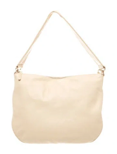 Pre-owned Mansur Gavriel Leather Shoulder Bag In Neutrals