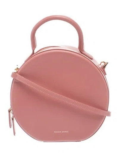 Pre-owned Mansur Gavriel Leather Shoulder Bag In Pink