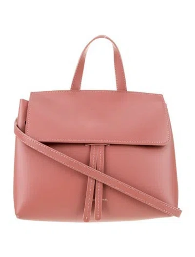 Pre-owned Mansur Gavriel Leather Shoulder Bag In Pink