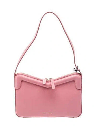 Pre-owned Mansur Gavriel Leather Shoulder Bag In Pink
