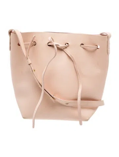 Pre-owned Mansur Gavriel Leather Shoulder Bag In Pink