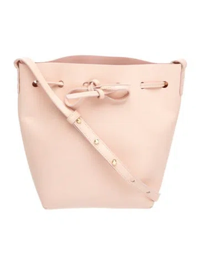 Pre-owned Mansur Gavriel Leather Shoulder Bag In Pink