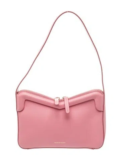 Pre-owned Mansur Gavriel Leather Shoulder Bag In Pink