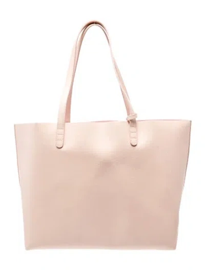 Pre-owned Mansur Gavriel Leather Shoulder Bag In Pink