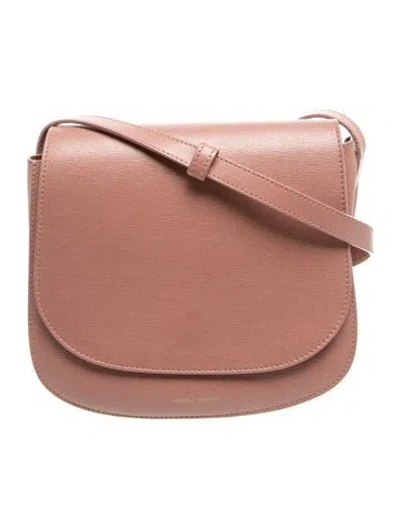 Pre-owned Mansur Gavriel Leather Shoulder Bag In Pink