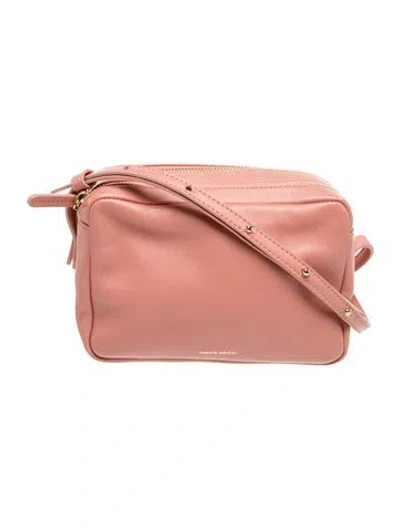Pre-owned Mansur Gavriel Leather Shoulder Bag In Pink