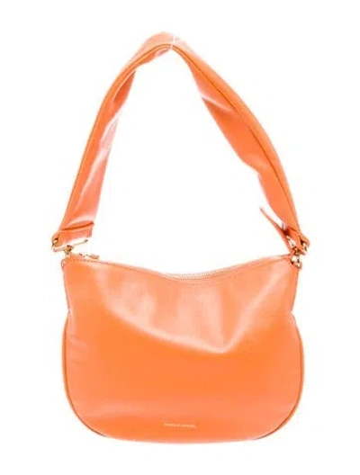 Pre-owned Mansur Gavriel Leather Shoulder Bag W/ Tags In Orange