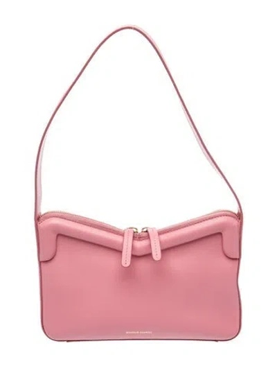 Pre-owned Mansur Gavriel Leather Shoulder Bag W/ Tags In Pink