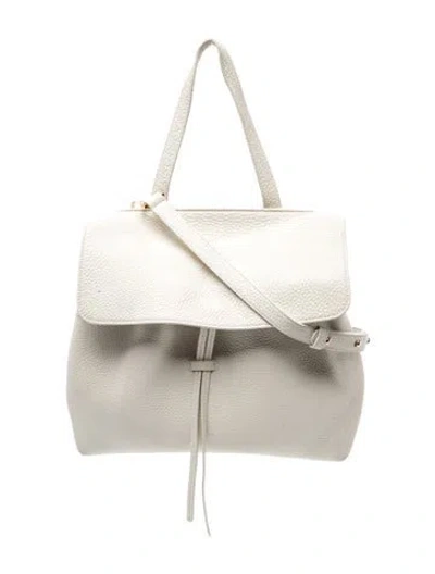 Pre-owned Mansur Gavriel Leather Top Handle Bag In Neutral