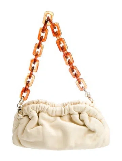 Pre-owned Mansur Gavriel Leather Top Handle Bag In Neutral