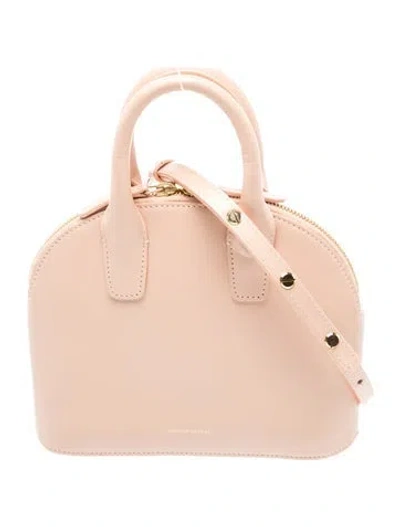 Pre-owned Mansur Gavriel Leather Top Handle Bag In Pink
