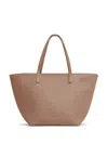 Mansur Gavriel Leather Tote Bag In Brown