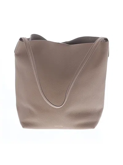 Pre-owned Mansur Gavriel Leather Tote Bag In Tan
