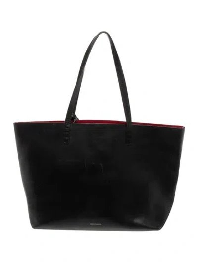 Pre-owned Mansur Gavriel Leather Tote In Black