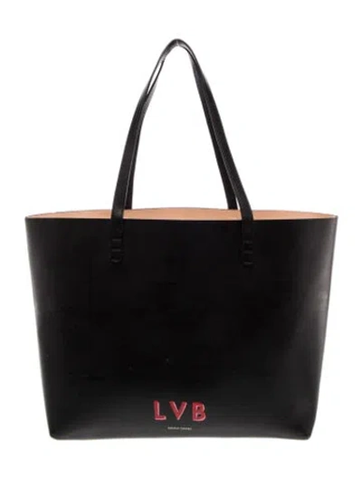 Pre-owned Mansur Gavriel Leather Tote In Black