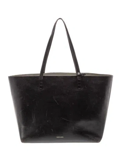 Pre-owned Mansur Gavriel Leather Tote In Black