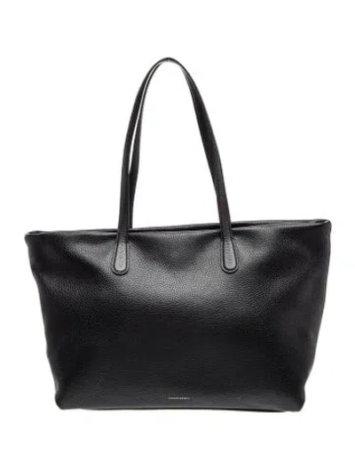 Pre-owned Mansur Gavriel Leather Tote In Black