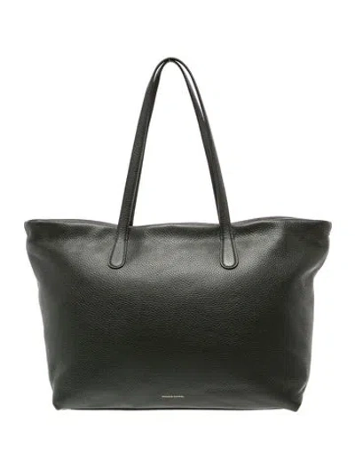 Pre-owned Mansur Gavriel Leather Tote In Black