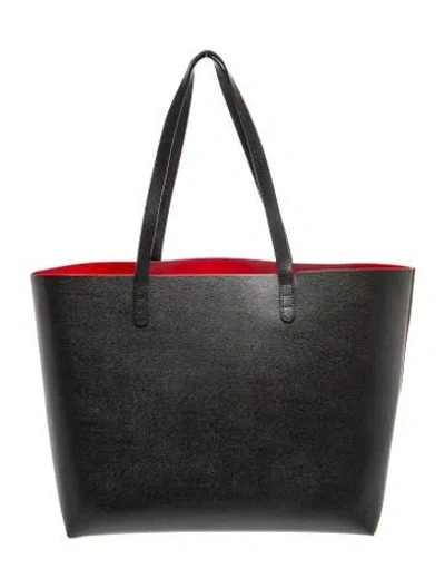 Pre-owned Mansur Gavriel Leather Tote In Black