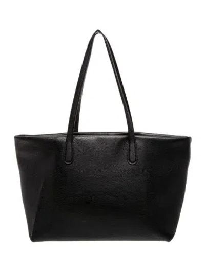 Pre-owned Mansur Gavriel Leather Tote In Black
