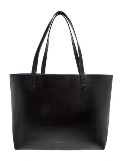 Pre-owned Mansur Gavriel Leather Tote In Black