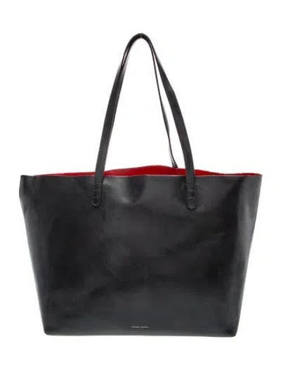Pre-owned Mansur Gavriel Leather Tote In Black